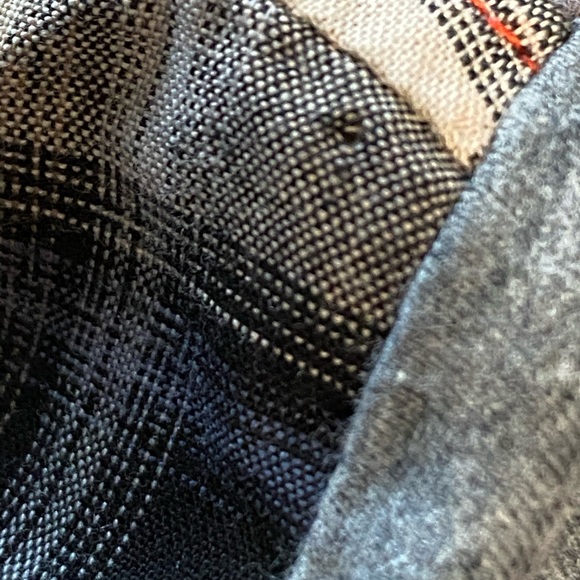 Anthro One September Plaid Tab Sleeve Henley Top - Picture 8 of 8